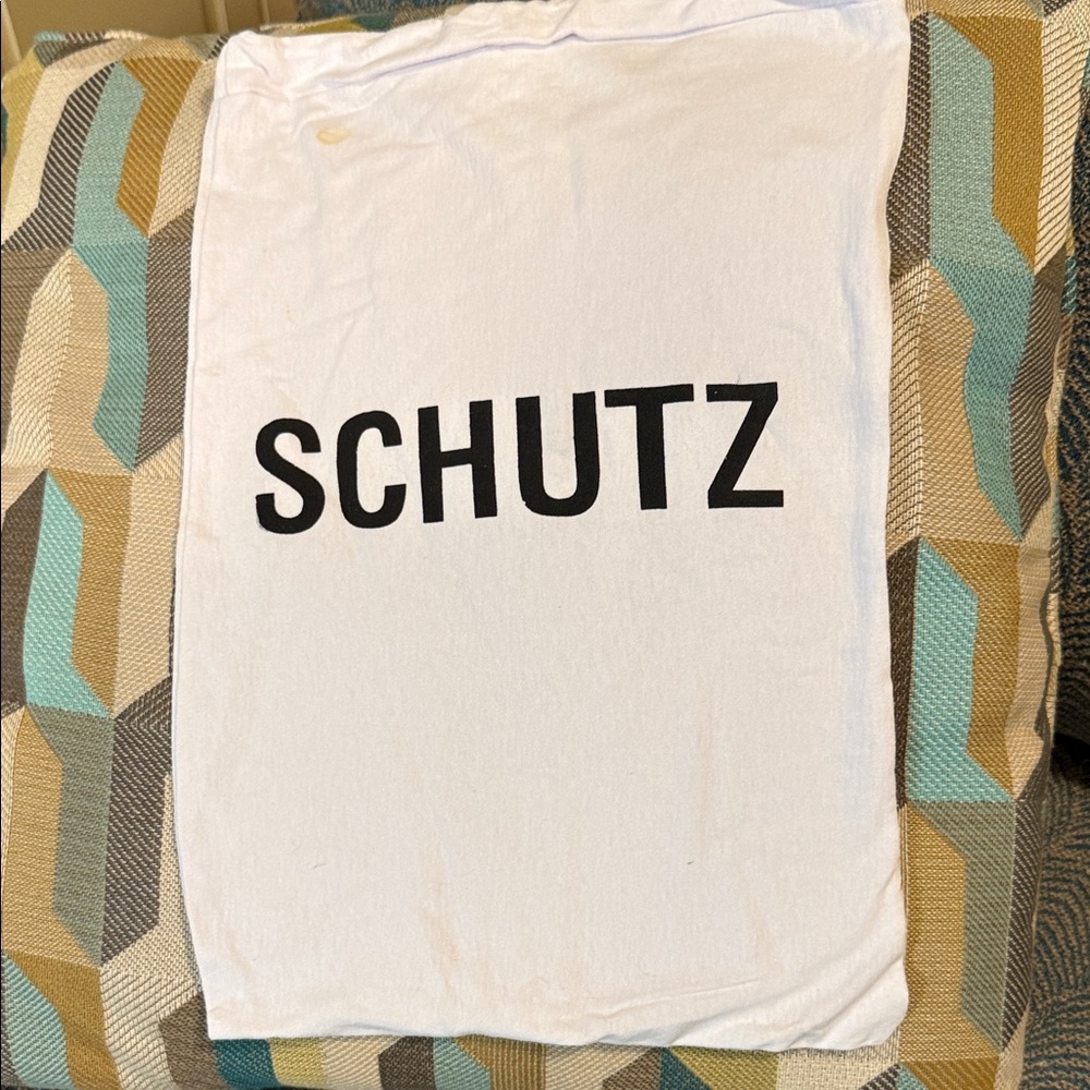 SCHUTZ White Bag with Black Logo